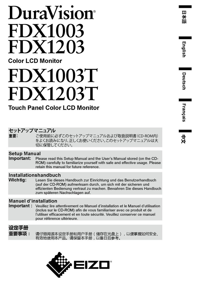 Eizo DuraVision FDX1003 User guide