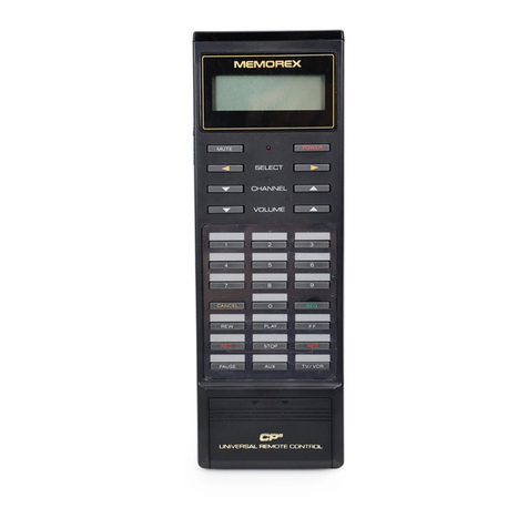 Memorex CP8 TURBO UNIVERSAL REMOTE CONTROL owner's manual
