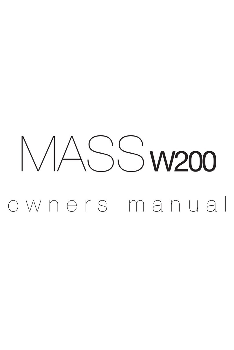 Mass W200 owner's manual