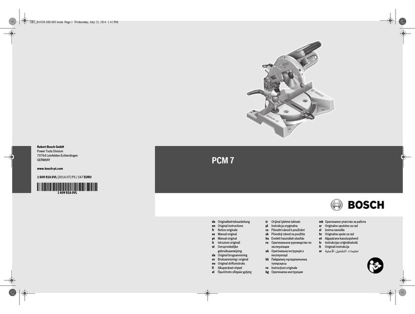 Bosch PCM 7 User manual
