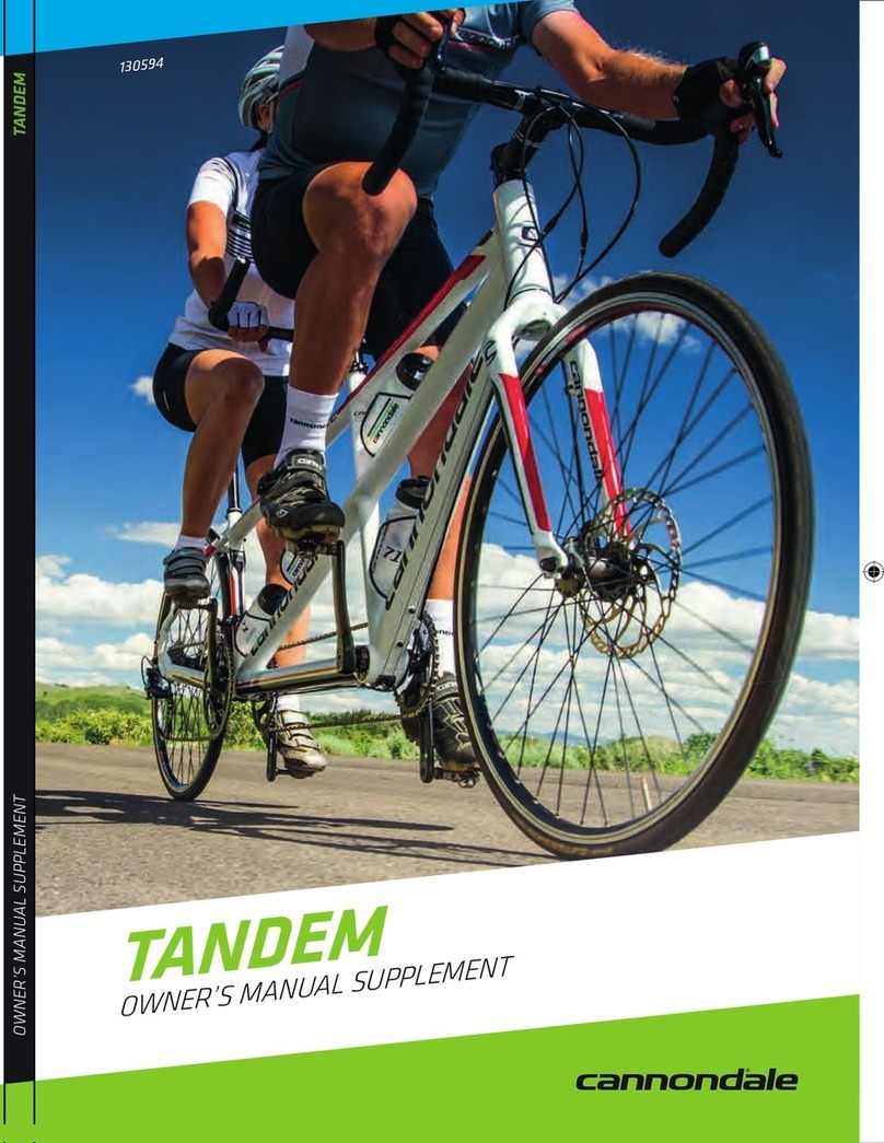 Cannondale TANDEM Owner's manual supplement