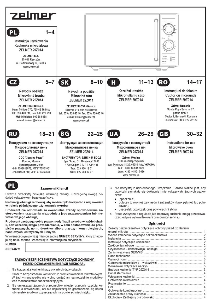 Zelmer 29Z014 user manual