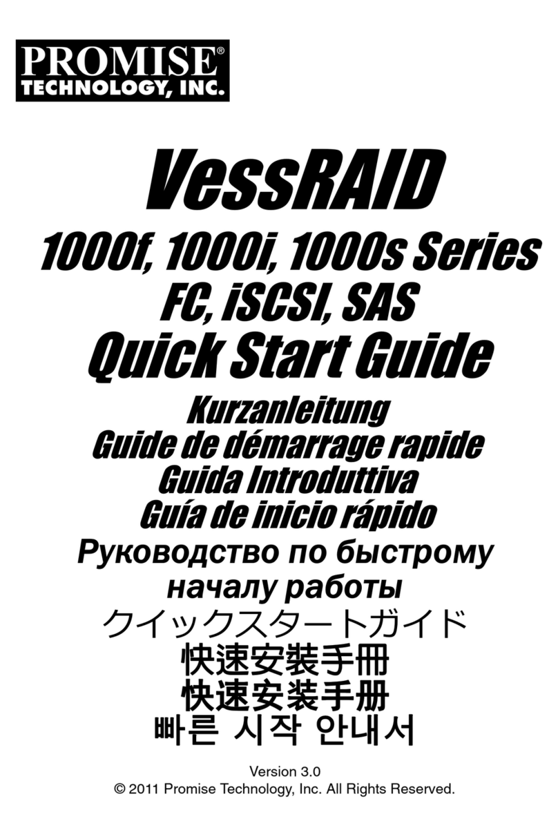 Promise VessRAID 1000f Series quick start guide