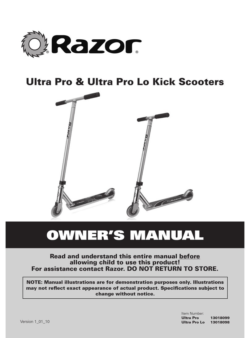 Razor Ultra Pro owner's manual