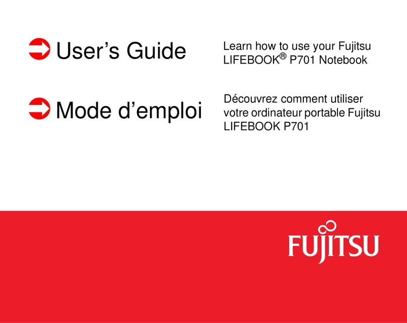 Fujitsu Lifebook P701 User manual