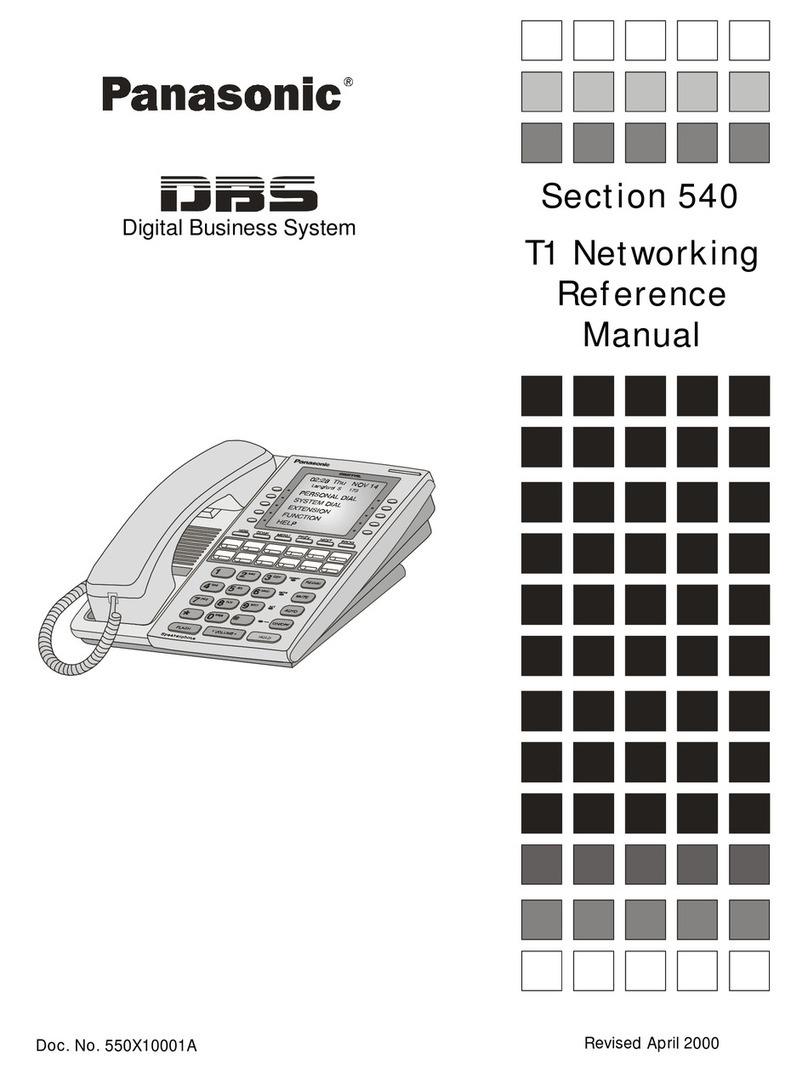 Panasonic DBS Section 540 User manual