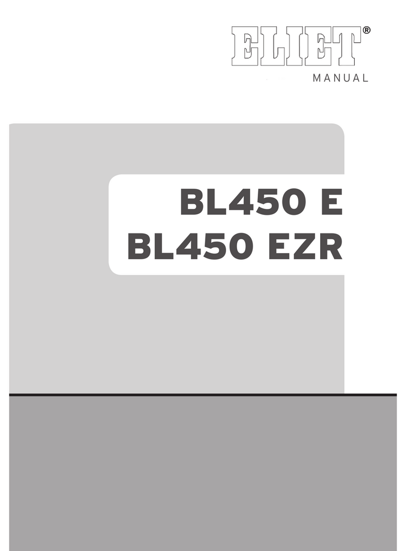 Eliet BL450 EZR Operator's manual