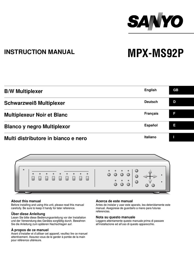 Sanyo MPX-MS92P User manual