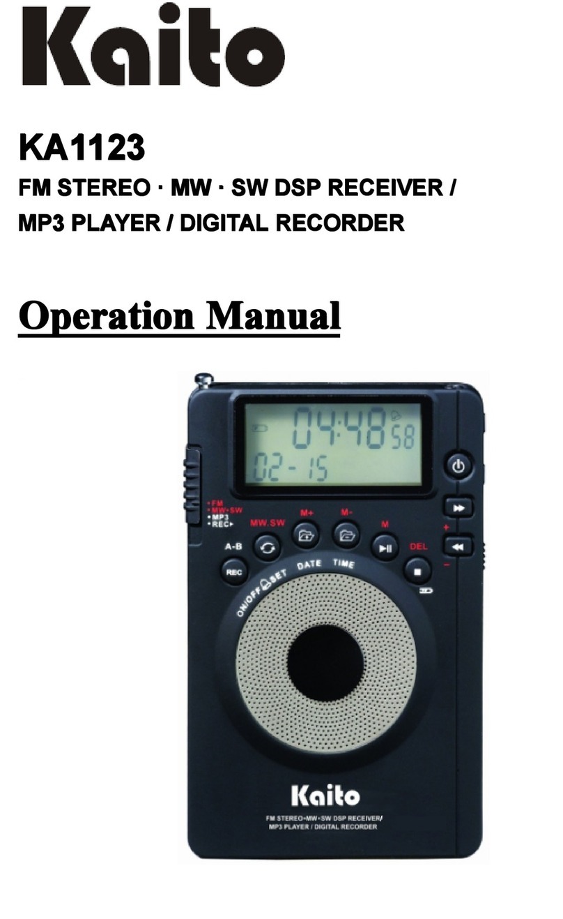 Kaito KA1123 Operation manual