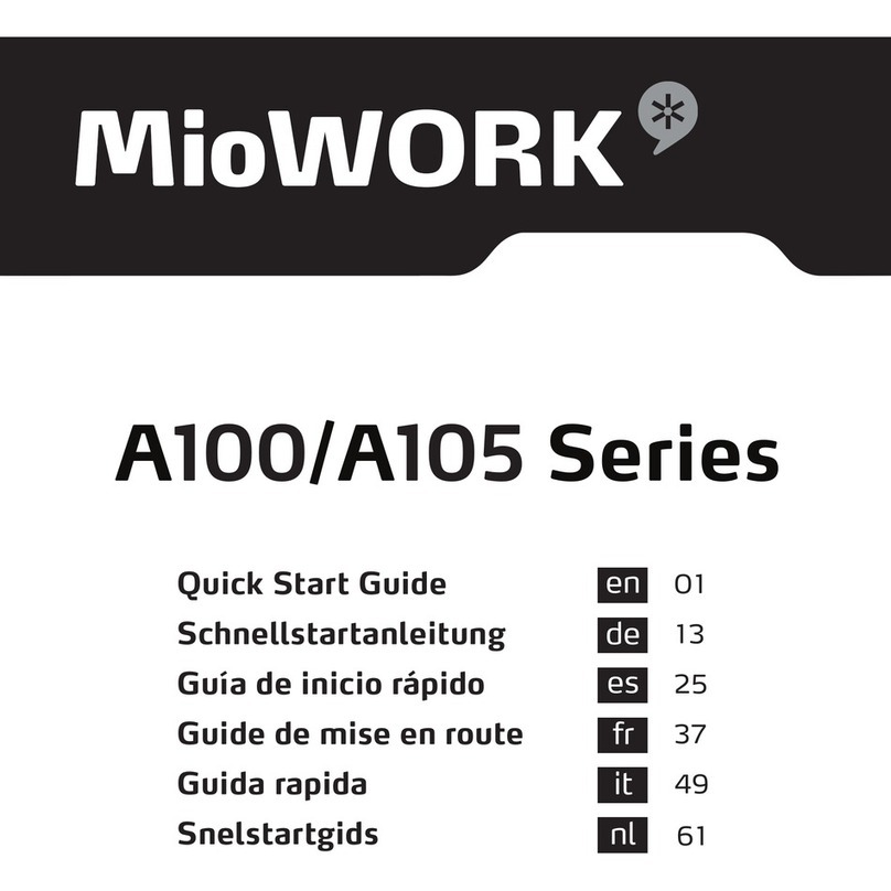MioWork A105 Series quick start guide