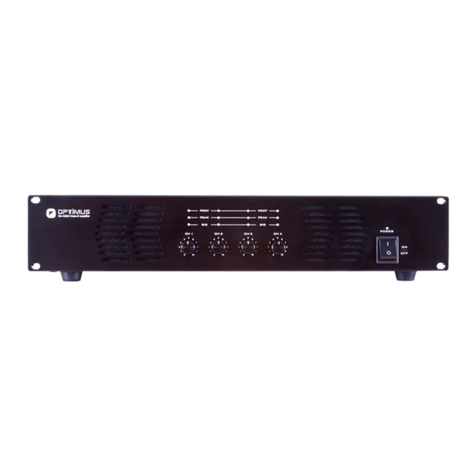 Optimus DA-120D4 Installation and operating instructions