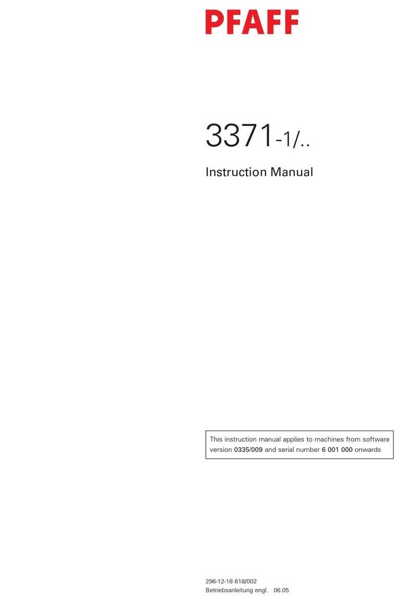 Pfaff 3371-1 series User manual