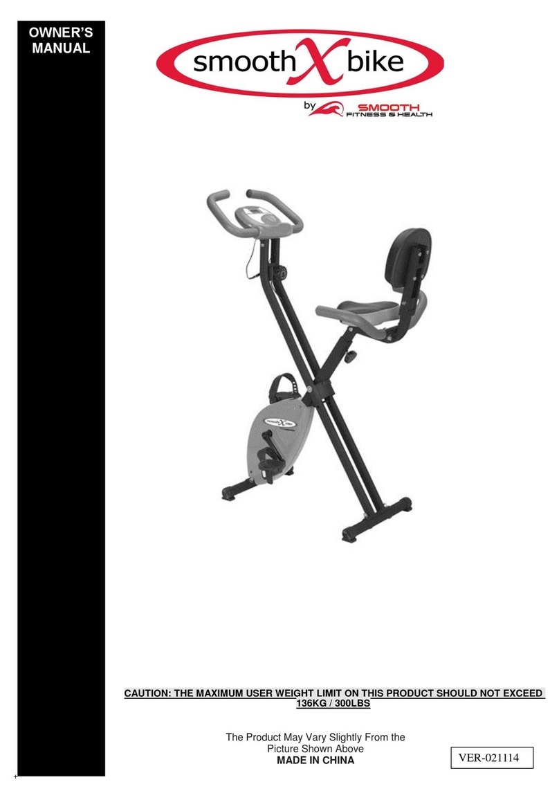 Smooth Fitness SMB-XBIKE User manual Smooth Fitness SMB-XBIKE User manual