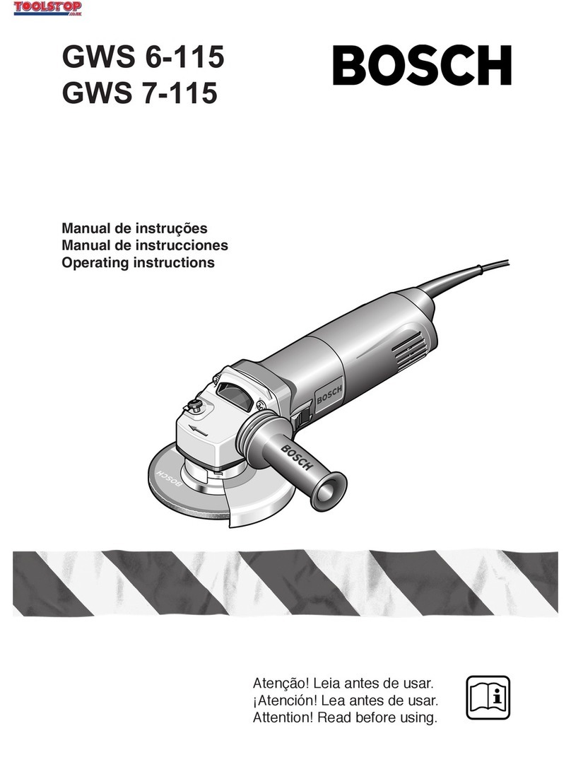 Bosch GWS 6-115 PROFESSIONAL User manual