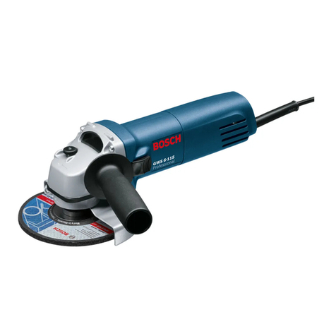 Bosch GWS 6-115 PROFESSIONAL operating instructions Bosch GWS 6-115 PROFESSIONAL operating instructions