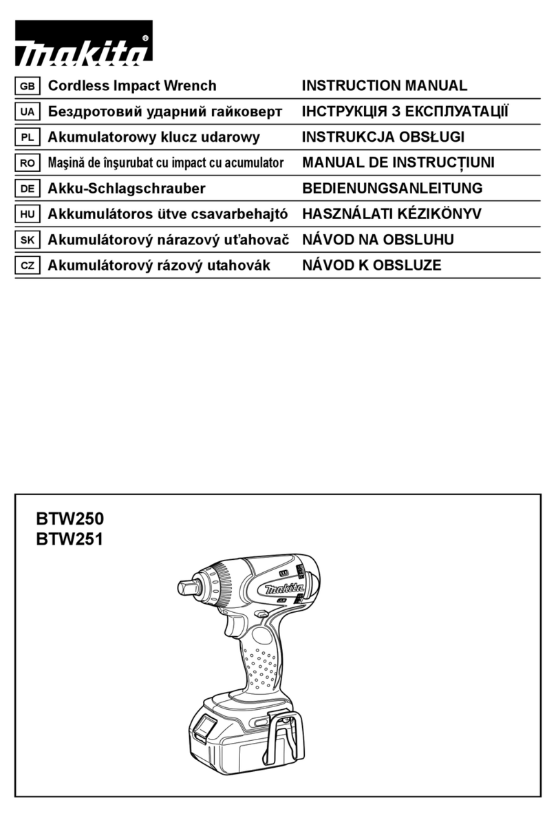 Makita MAKSTAR BTW250 Series User manual