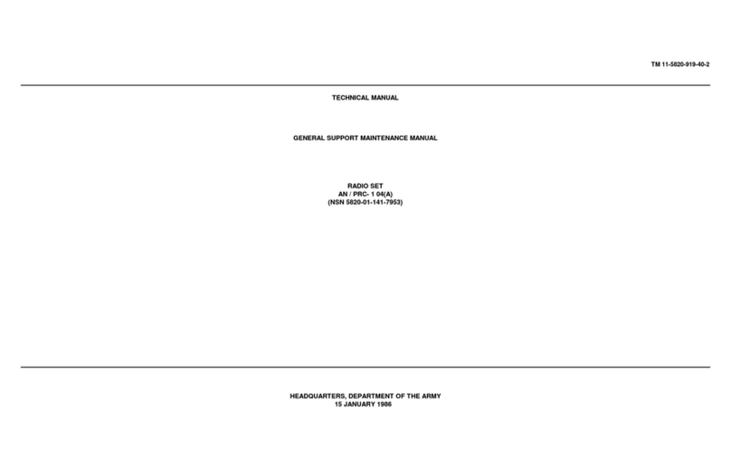 LORAL TERRACOM AN / PRC- 1 04(A) Technical manual