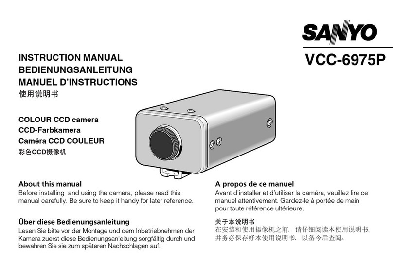 Sanyo VCC-6975 User manual Sanyo VCC-6975 User manual