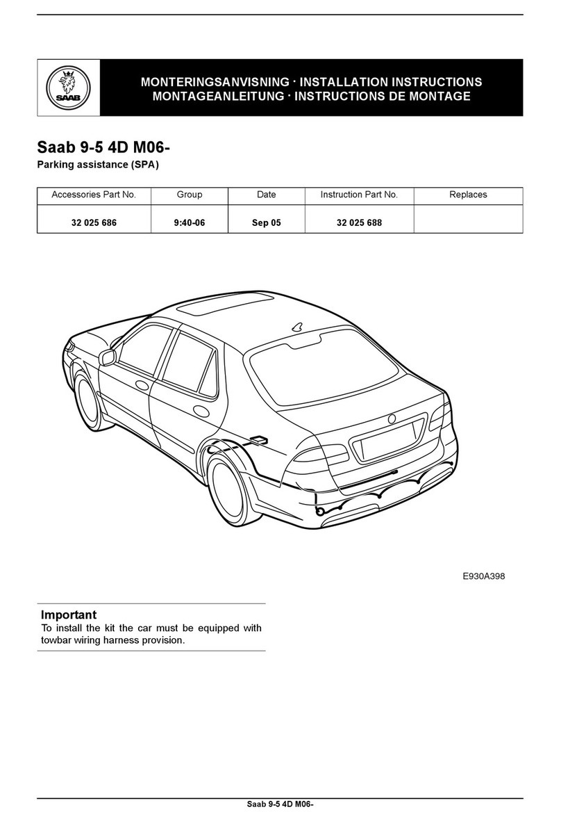 Saab 32 025 686 installation instructions