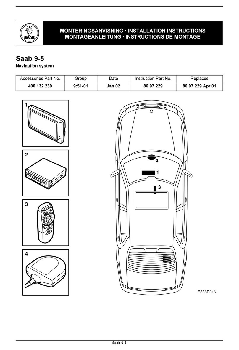 Saab 400 132 239 installation instructions