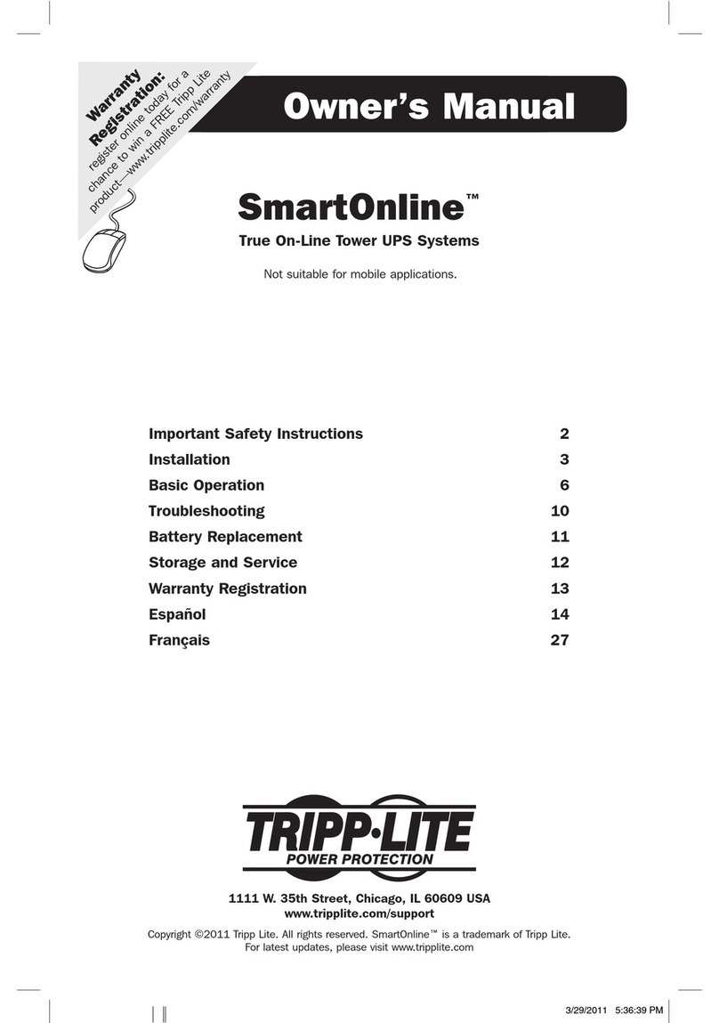 Tripp Lite SmartOnline User manual