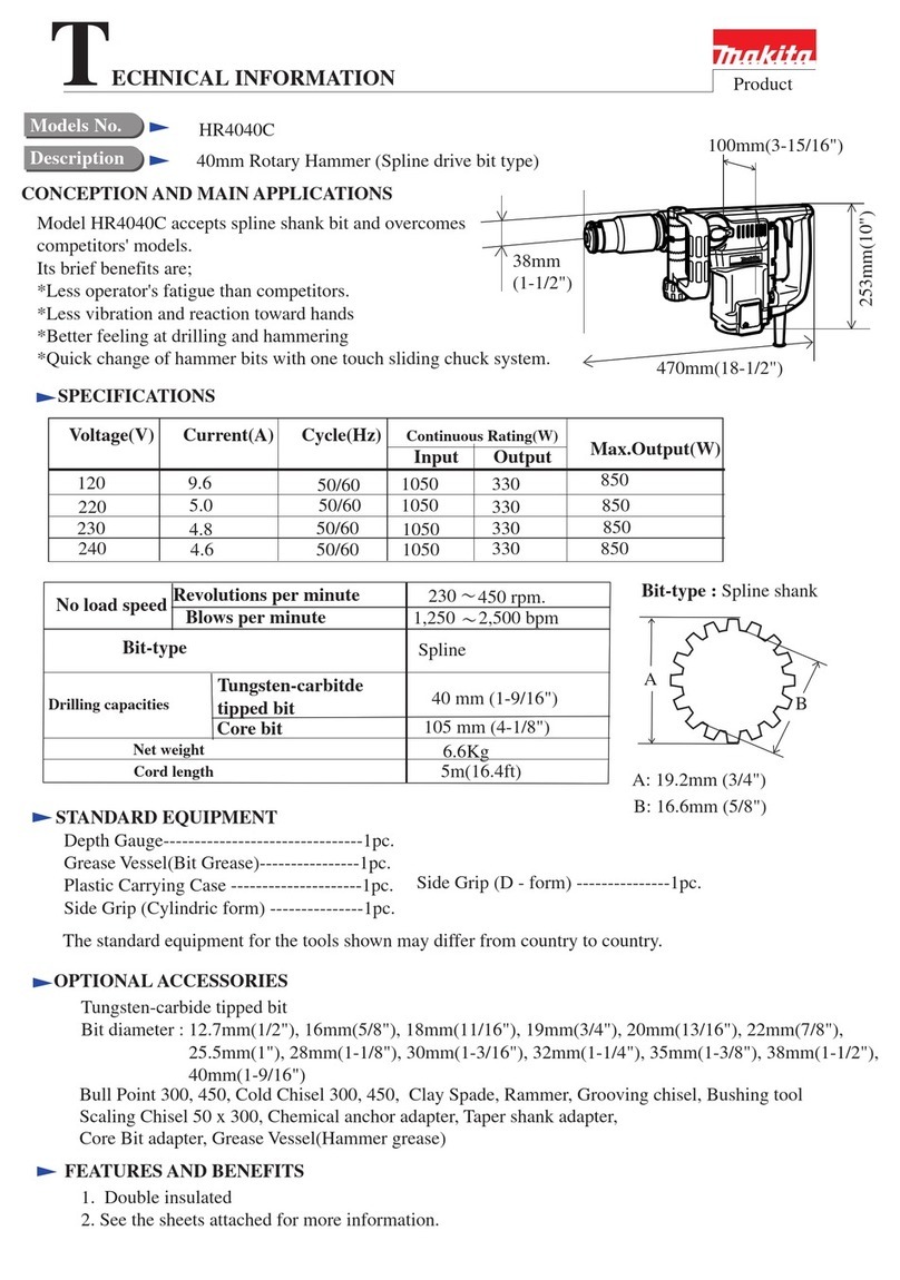 Makita HR4040C Manual Makita HR4040C Manual