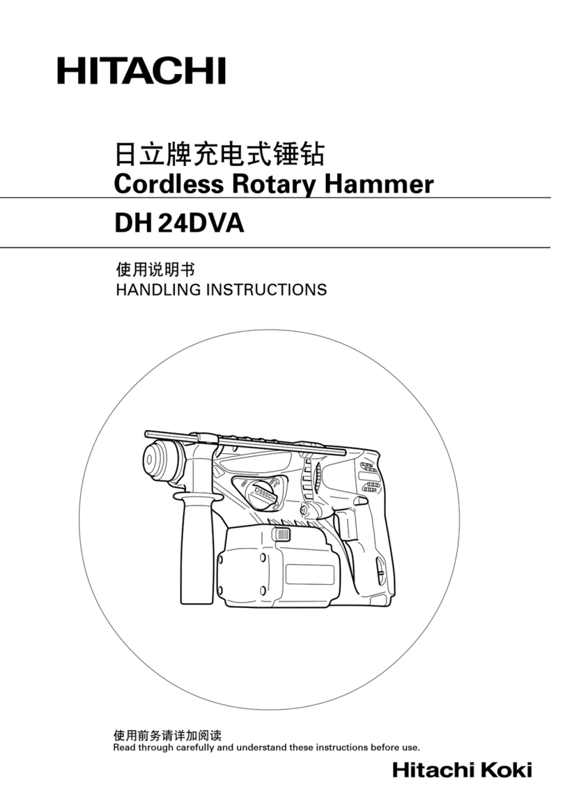 Hitachi DH 24DVA Handling instructions