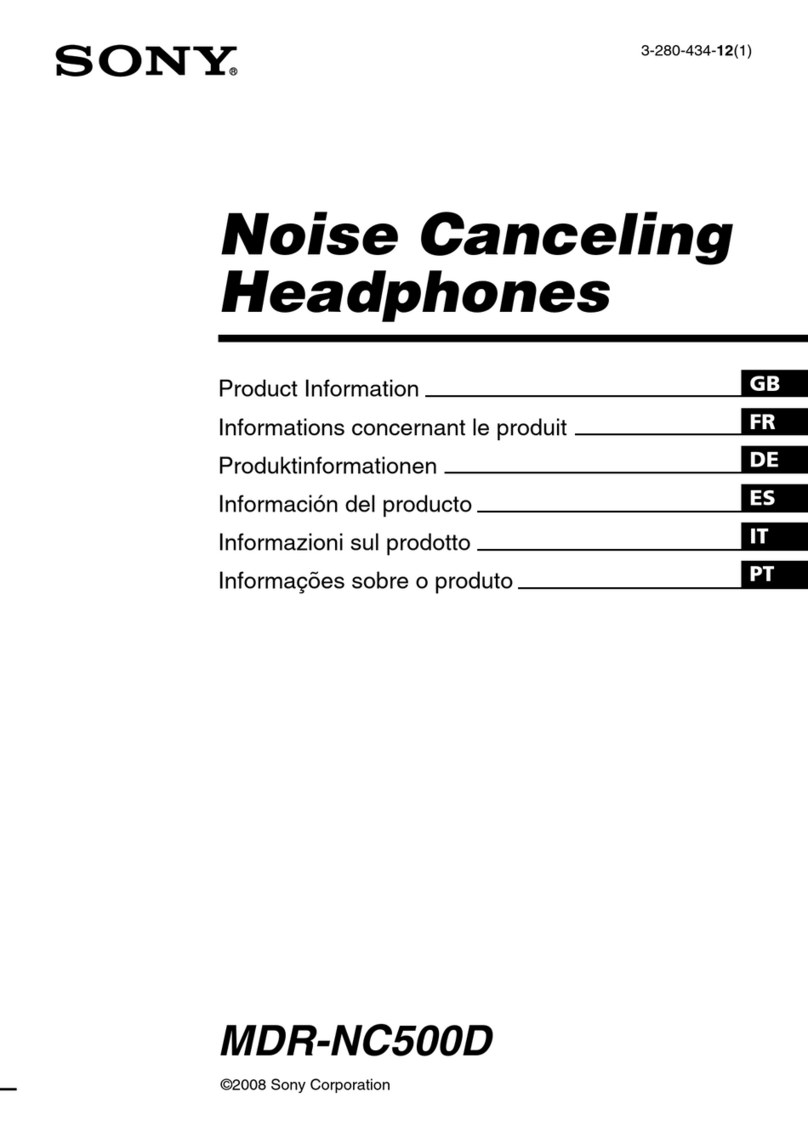 Sony DIGITAL NOISE CANCELING HEADPHONES... Product information