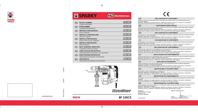Sparky Group BP 330CE User manual Sparky Group BP 330CE User manual