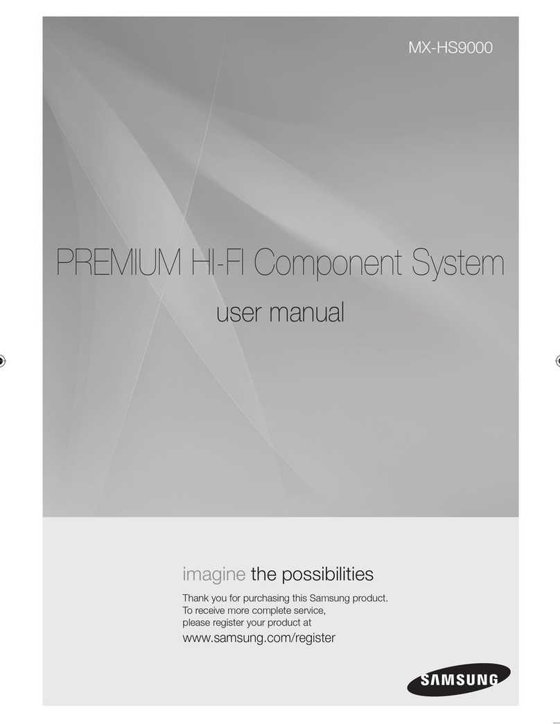 Samsung MXHS9000 User manual