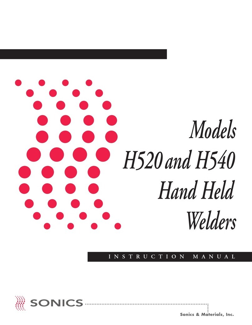 Sonics H520 T/E User manual