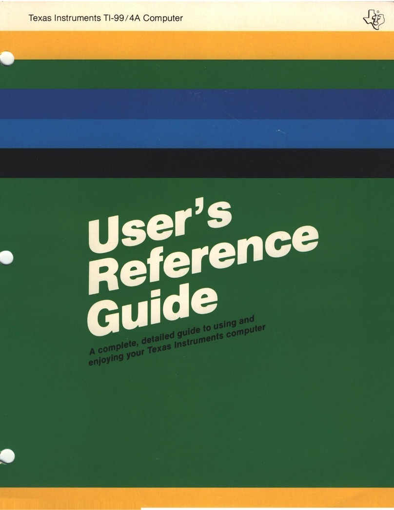 Texas Instruments TI-99/4A User reference guide