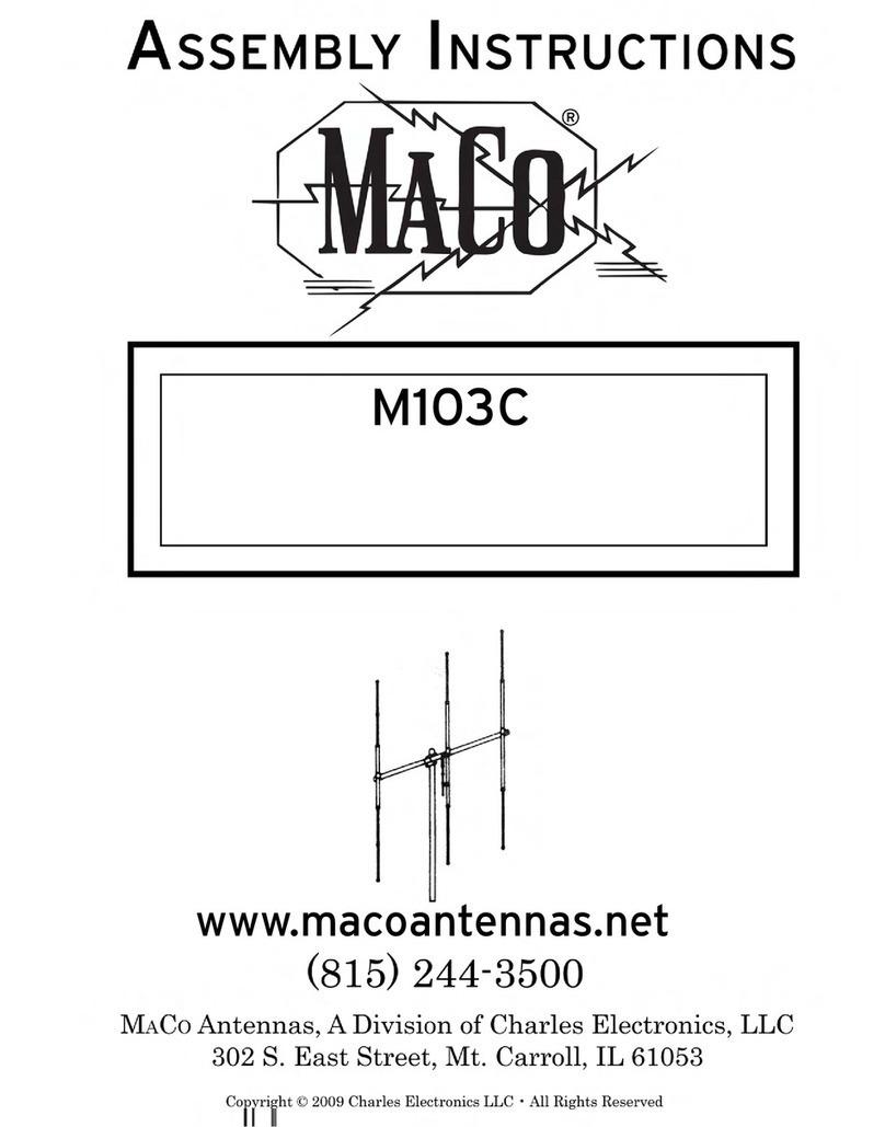 Maco Antennas M103C User manual