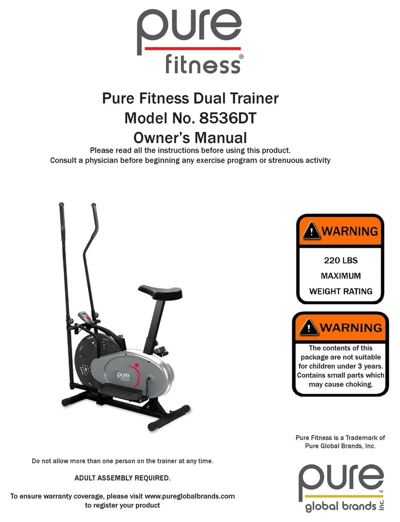 Pure Fitness 8536DT owner's manual