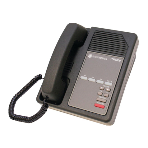GAI-Tronics ITR1000A Operating manual
