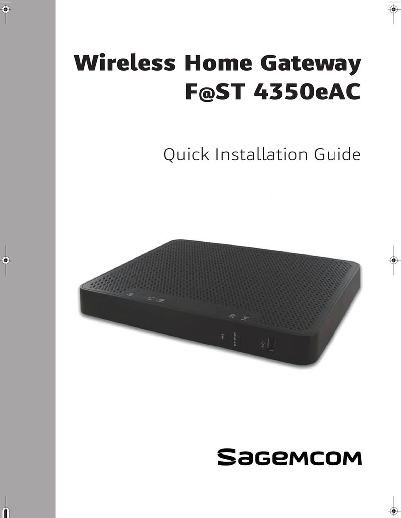 SAGEMCOM F@ST 4350eAC Quick installation guide