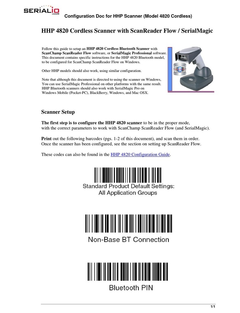 Serialio HHP 4820 User manual