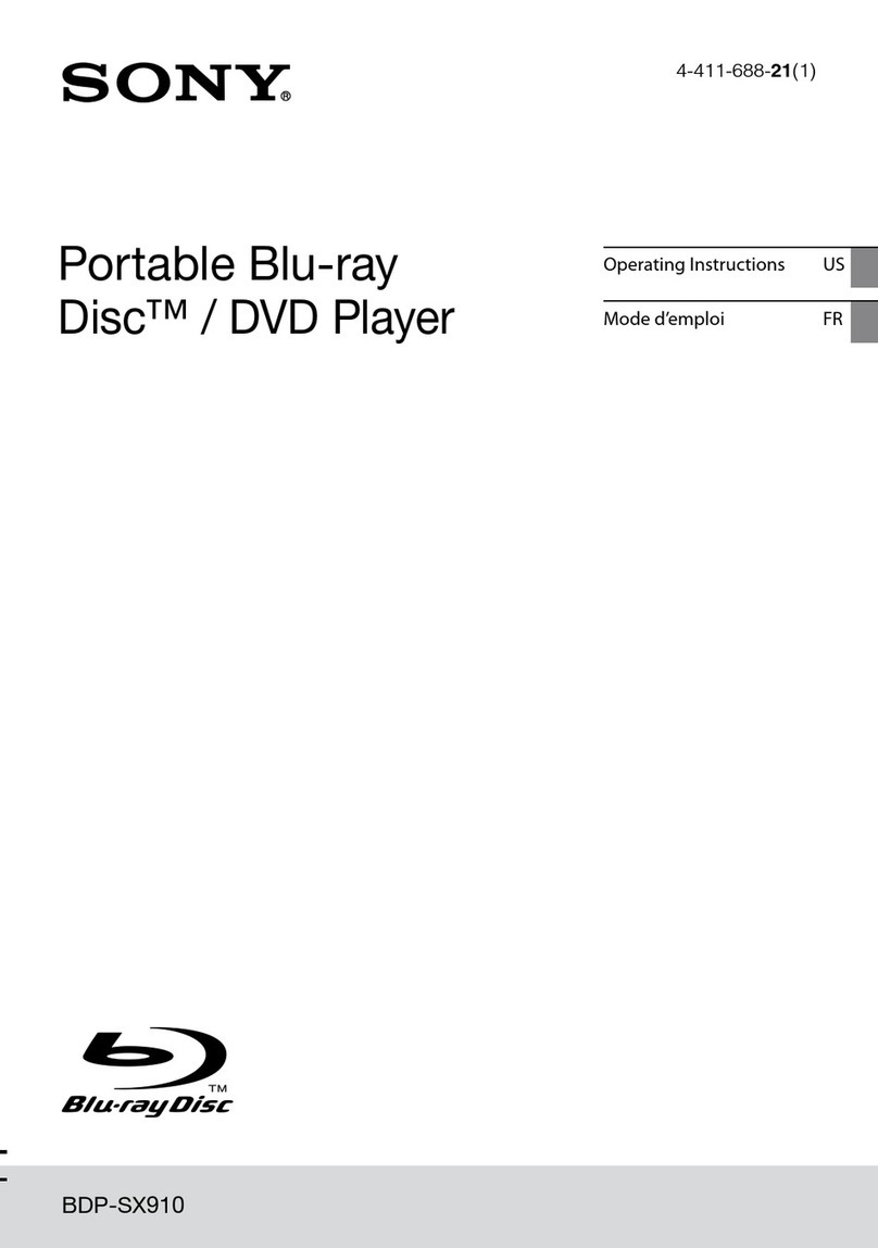 Sony BDP-SX910 User manual