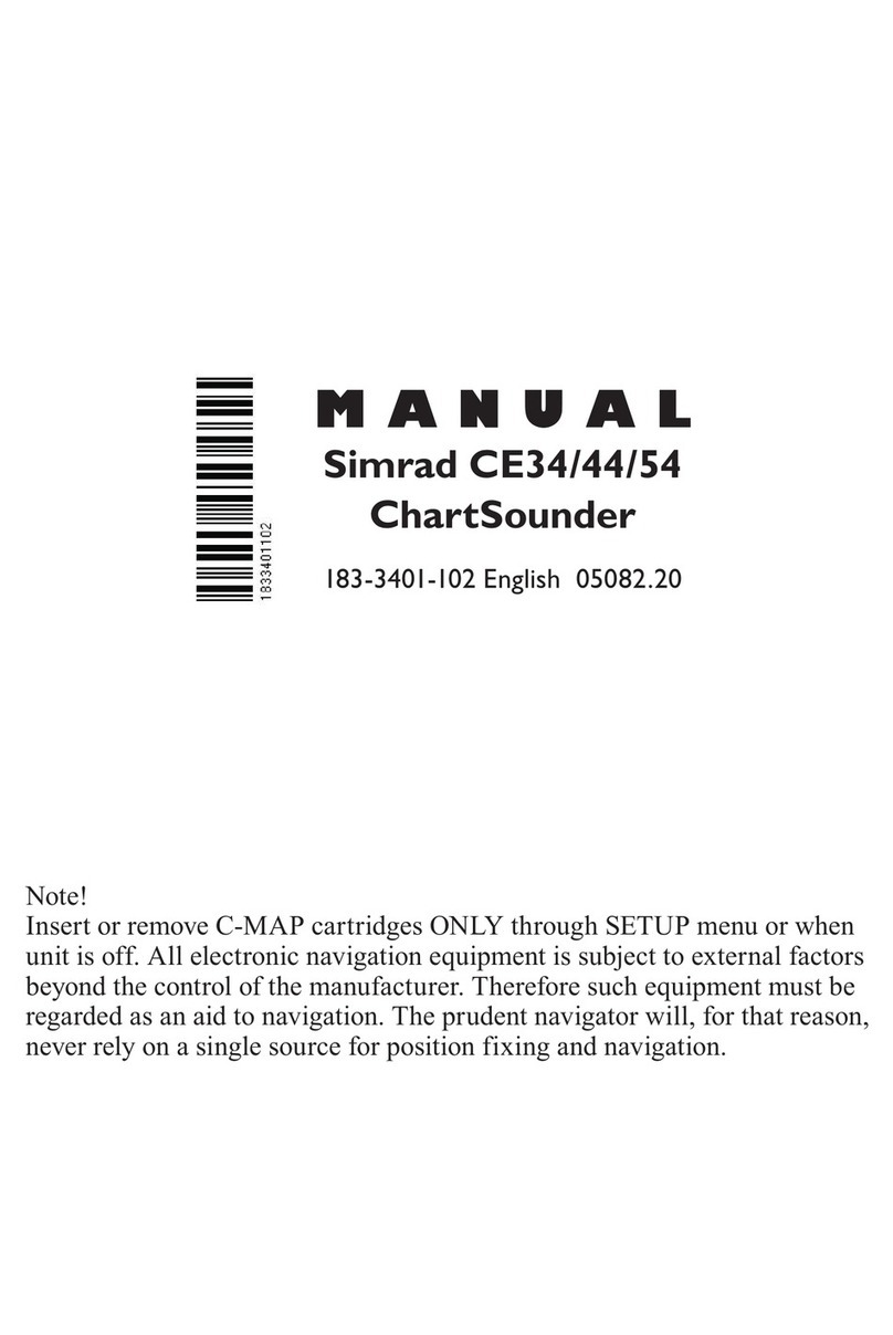 Simrad CE34 ChartSounder User manual