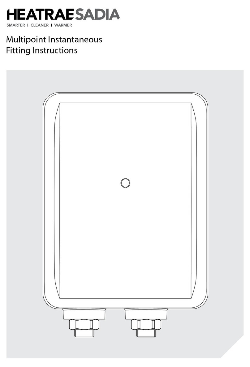 Heatrae Sadia Multipoint Instantaneous Fitting instructions