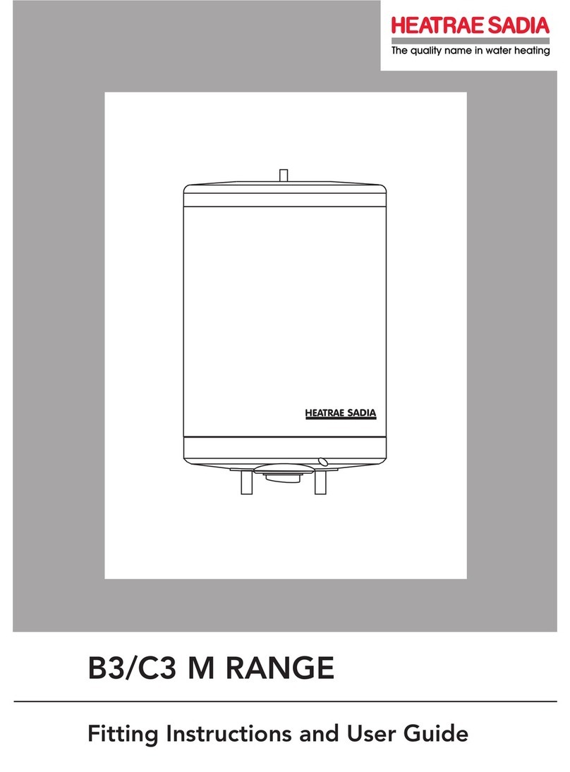 Heatrae Sadia B3 M Fitting instructions and user guide
