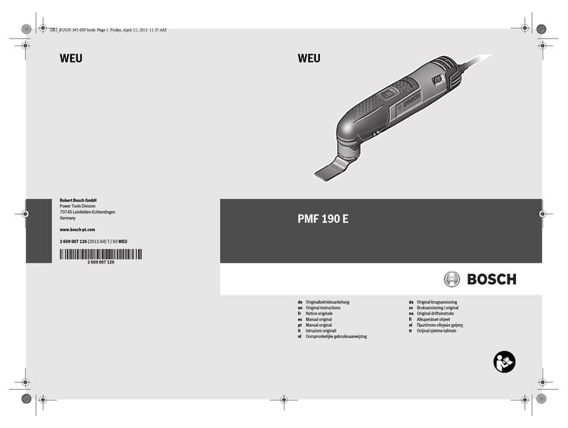 Bosch PMF 190 E User manual