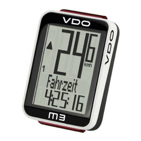 VDO Cyclecomputing M3 WR User manual