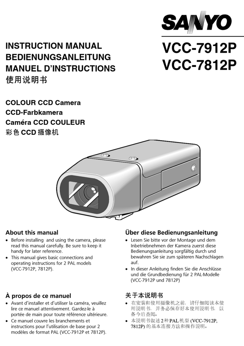 Sanyo VCC-7912P instruction manual