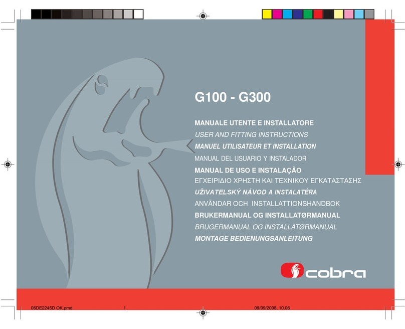 Cobra G100 user manual