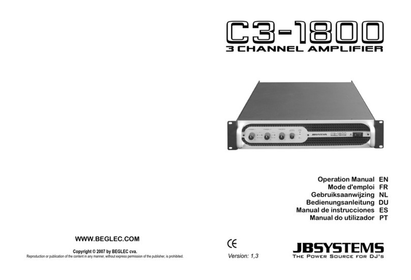 JB Systems C3-1800 User manual