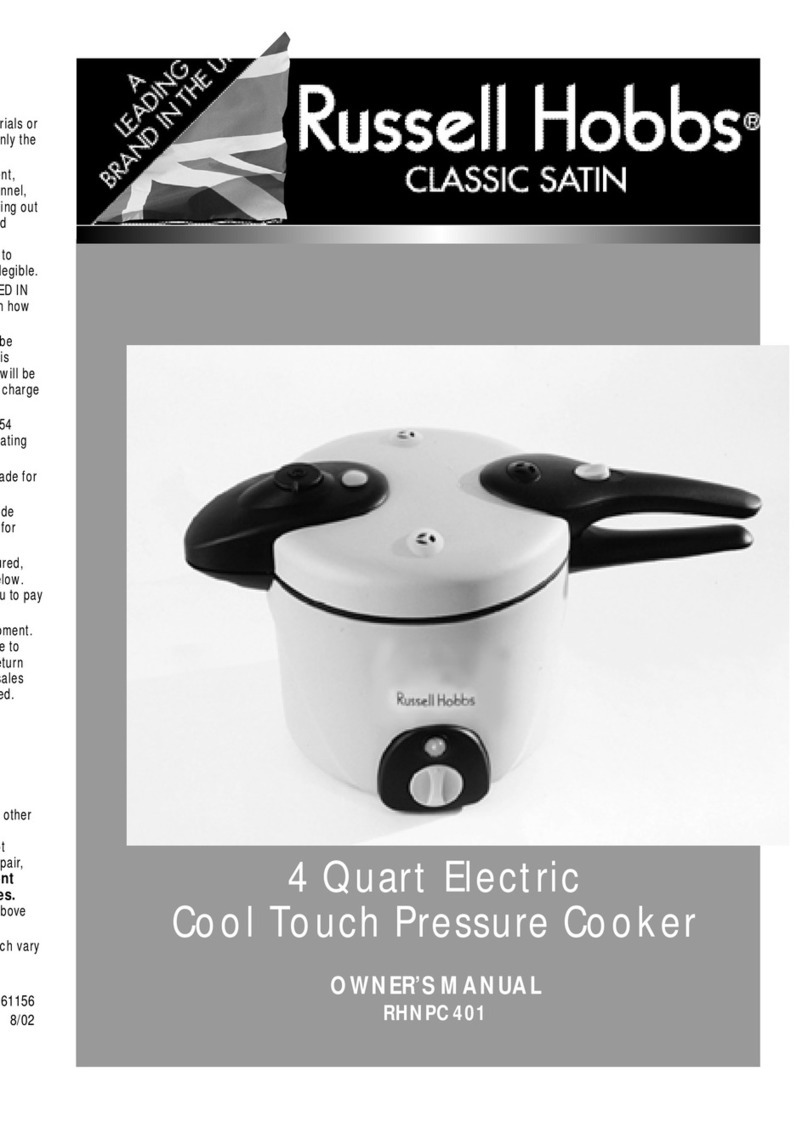 Russell Hobbs RHNPC401 owner's manual
