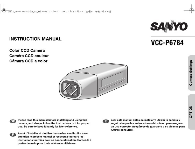 Sanyo VCC-P6784 instruction manual