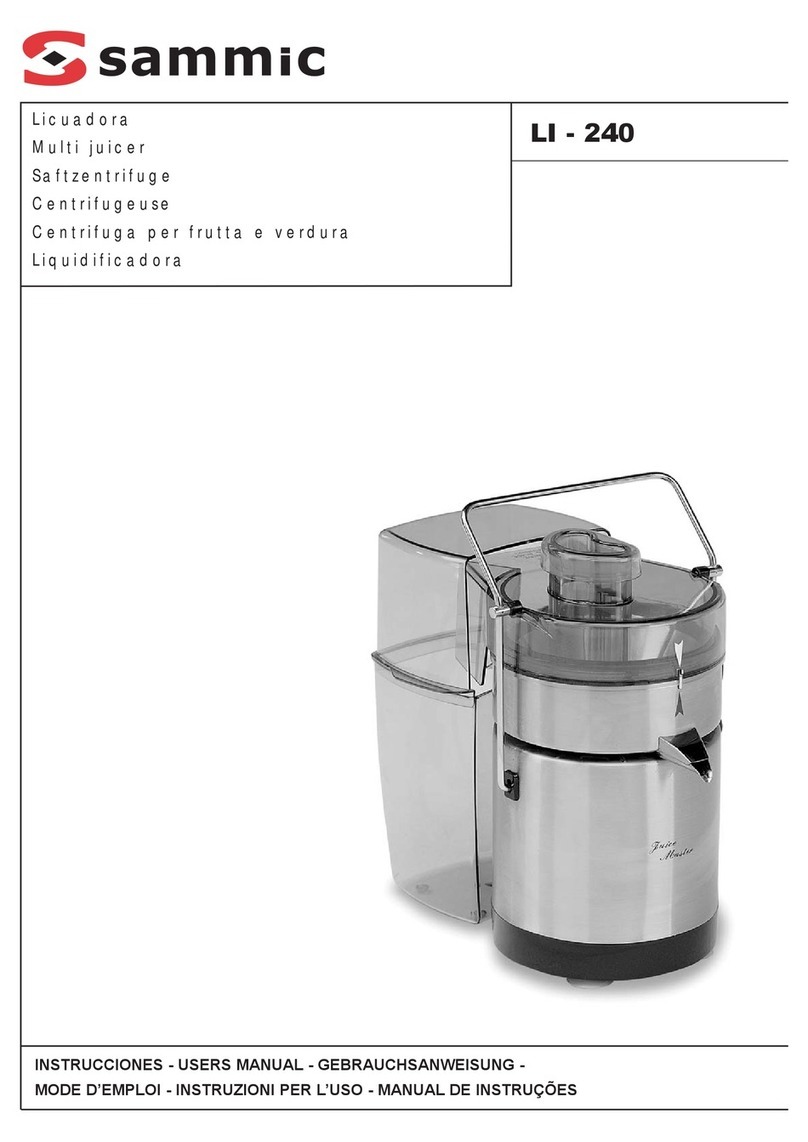 Sammic LI - 240 user manual