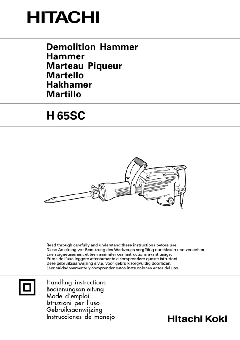 Hitachi Koki H 65SC Handling instructions